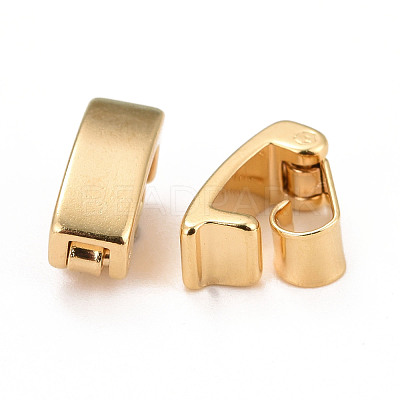 Eco-Friendly Brass Watch Band Clasps KK-M225-26G-D-1