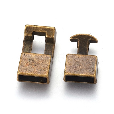 Tibetan Style Snap Lock Clasps MLF11313Y-NF-1