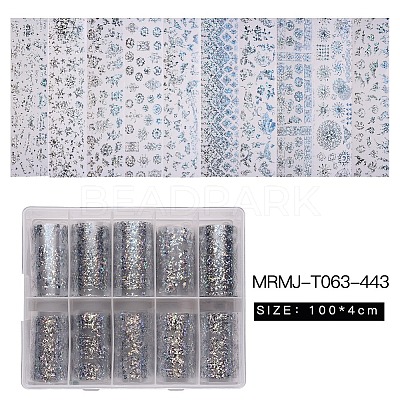 Shiny Laser Nail Art Transfer Stickers MRMJ-T063-443-1