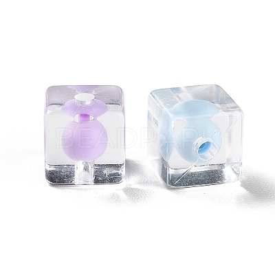 Transparent Acrylic Beads OACR-H112-04F-1
