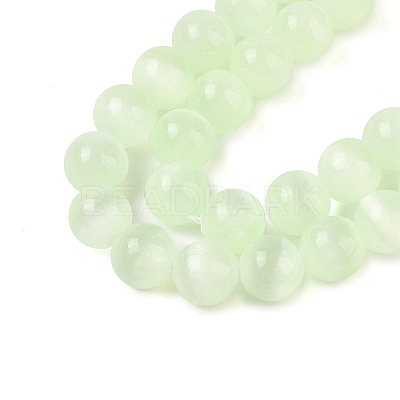 Natural Selenite Beads Strands G-C142-01B-11-1
