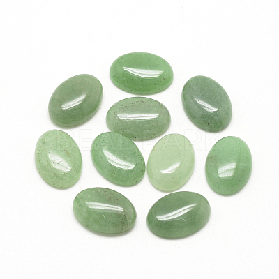 Natural Green Aventurine Cabochons X-G-R415-8x10-43-1