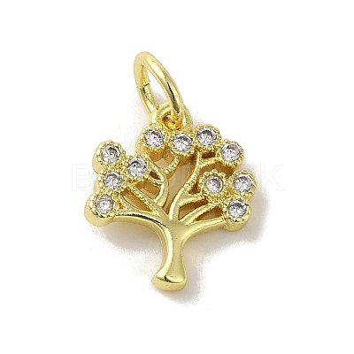 Brass Micro Pave Cubic Zirconia Charms KK-M283-27D-01-1