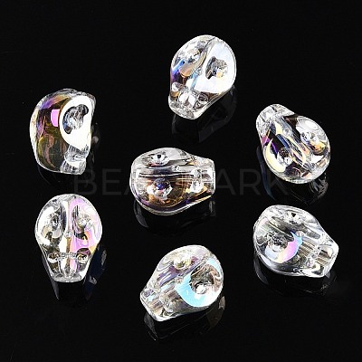 Electroplate Glass Beads Strands EGLA-T021-09A-1