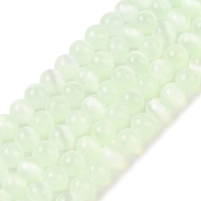 Natural Selenite Beads Strands G-C142-01A-11-1