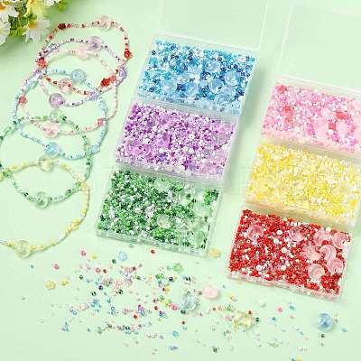 Mixed Styles Glass Beads Strands EGLA-FS0002-63D-1