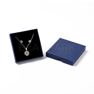 Paper with Sponge Mat Necklace Boxes OBOX-G018-01B-05-1
