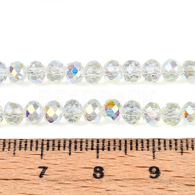 Transparent Glass Beads Strands EGLA-N016-4mm-06-1