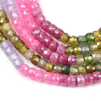 Cubic Zirconia Beads Strands ZIRC-P125-2x3mm-03-1