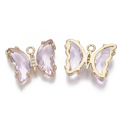 Glass Pendants LS-GLAA-T021-24G-1