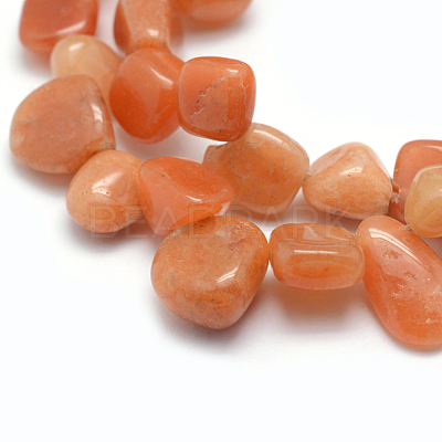 Natural Red Aventurine Beads Strands G-K220-27-1