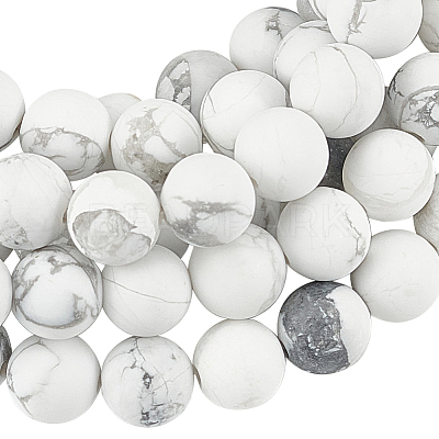 3 Strands Natural Howlite Beads Strands G-GO0001-07-1