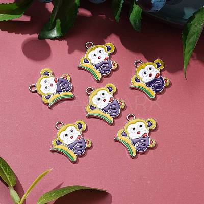 Alloy Enamel Pendants EA5857Y-3-1