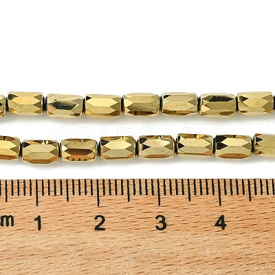 Electroplate Glass Beads Strands GLAA-Q101-02A-FP01-1