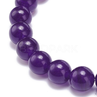 4Pcs 4 Style Natural Mixed Gemstone & Glass Cube Beaded Stretch Bracelets Set for Women BJEW-JB08855-1