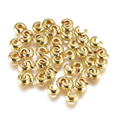 Iron Crimp Beads Covers KK-CJC0001-06B-G-1