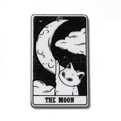Tarot Theme Printed Acrylic Pendants MACR-G061-04B-1