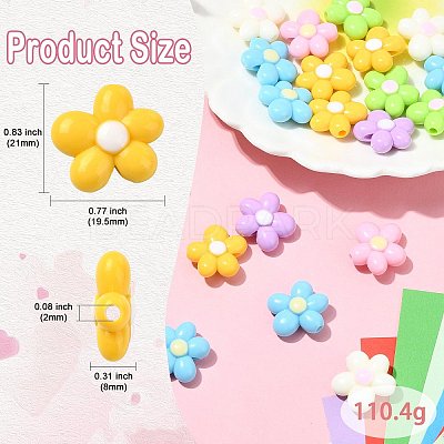 Opaque Acrylic Beads OACR-CJC0009-06-1