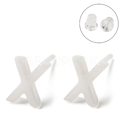 Hypoallergenic Bioceramics Zirconia Ceramic Stud Earrings EJEW-F340-04X-1
