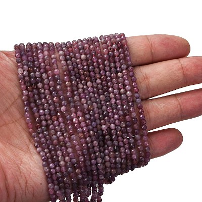 Natural Ruby Beads Strands G-F509-16-3mm-01-1
