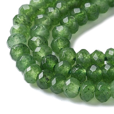 Dyed Natural Malaysia Jade Rondelle Beads Strands X-G-E316-2x4mm-57-1