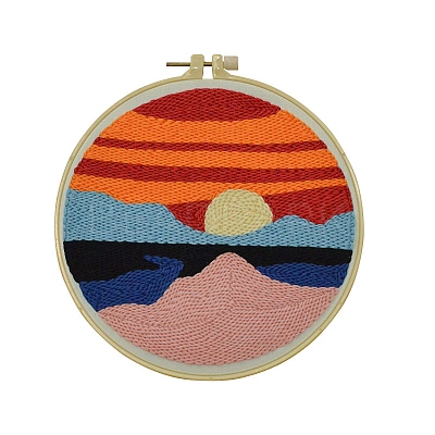 Punch Embroidery Beginner Kit DIY-P077-007-1