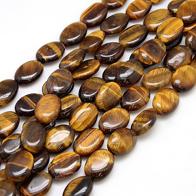 Natural Gemstone Tiger Eye Beads Strands G-L164-A-07-1