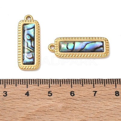 Natural Paua Shell Pendants SA-CBA11D7-21B-G-1