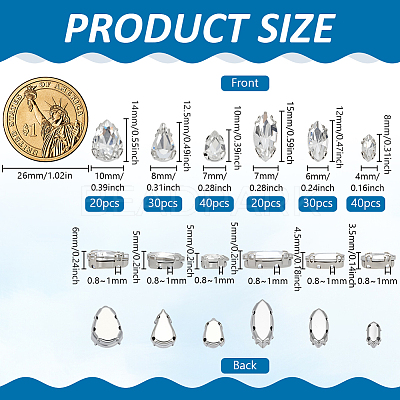 180Pcs Sew on Rhinestone RGLA-FG0001-29-1