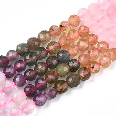 Natural & Synthetic Mixed Gemstone Beads Strands G-D080-A01-01-01-1