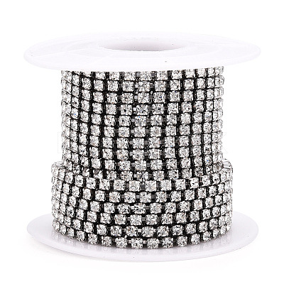 Iron Rhinestone Strass Chains CH-YW0003-01B-NF-1