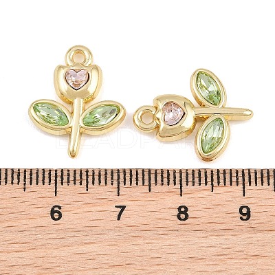 Alloy & Glass Pendants GL-CBA415D-25G-1