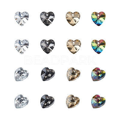 Electroplated Glass Charms EGLA-TA0001-07-1