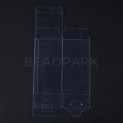 Rectangle Transparent Plastic PVC Box Gift Packaging CON-F013-01G-1