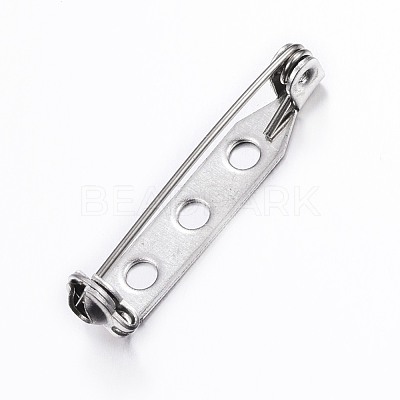 Tarnish Resistant 304 Stainless Steel Brooch Findings Sets X-STAS-G137-52P-1