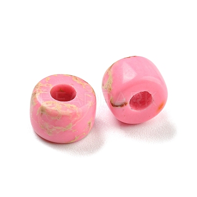 Synthetic Imperial Jasper Dyed Beads G-G003-A07-1