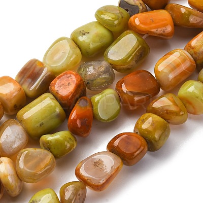 Natural Agate Beads Strands G-RM241227-05-1
