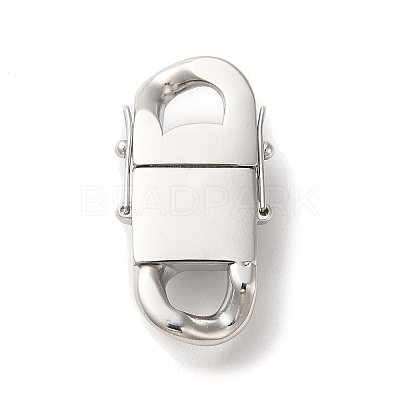 Non-Tarnish 316 Surgical Stainless Steel Twister Clasps STAS-M313-01P-05-1