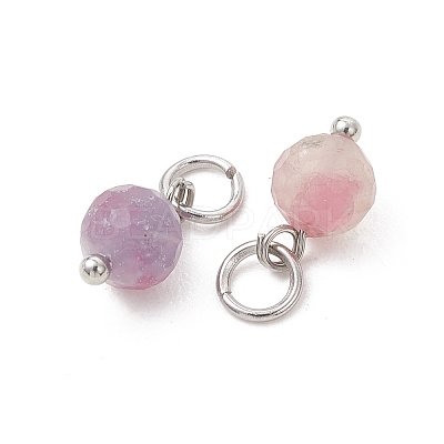 Natural Plum Blossom Tourmaline Pendants PALLOY-JF05440-01-1