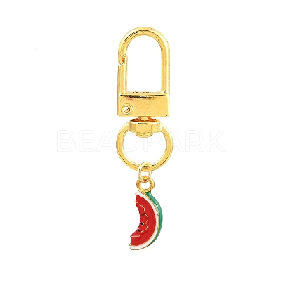 6Pcs Alloy Enamel Fruits Pendant Decorations HJEW-JM04032-1