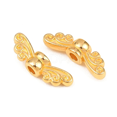 Tibetan Style Alloy Fairy Wing Beads TIBEB-6007-G-LF-1