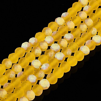 Transparent Glass Beads Strands LS-EGLA-A044-T4mm-MB05-1
