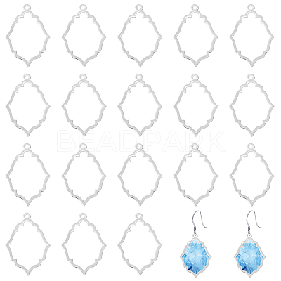 20Pcs Alloy Open Back Bezel Pendants FIND-CA0008-78-1