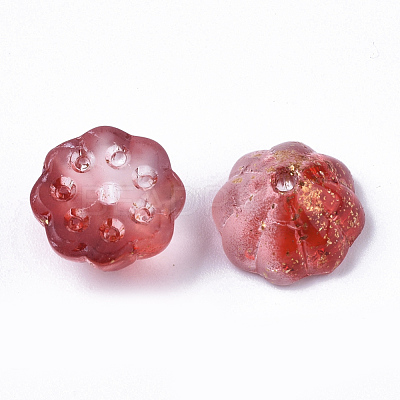 Two Tone Transparent Spray Painted Glass Beads X-GLAA-N035-06A-G03-1