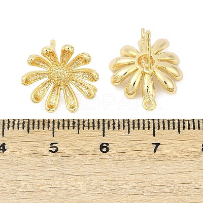 Brass Stud Earring Findings KK-Z099-05G-01-1