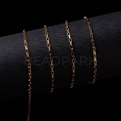3.28 Feet Ion Plating(IP) 304 Stainless Steel Venetain Chains X-CHS-H007-34G-1