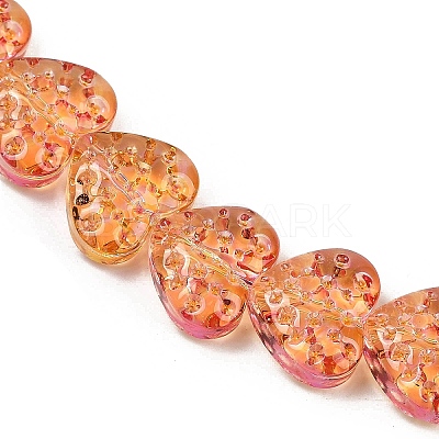 Transparent Glass Beads Strands GLAA-H038-01B-1