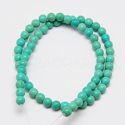 Synthetic Turquoise Beads Strands TURQ-G106-8mm-02D-1