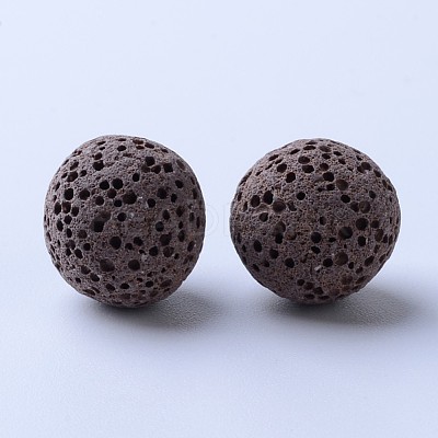 Unwaxed Natural Lava Rock Beads X-G-F325-14mm-M-1