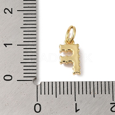 Rack Plating Brass with ABS Plastic Imitation Pearl Charms KK-B092-30F-G-1